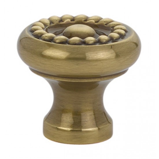 Emtek Solid Brass 1" Rope Cabinet Knob (French Antique)