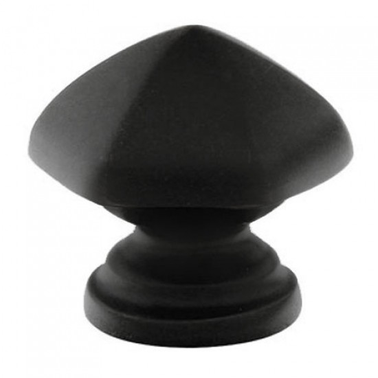 Emtek Solid Brass 1-7/8" Wardrobe Cabinet Knob (Flat Black)