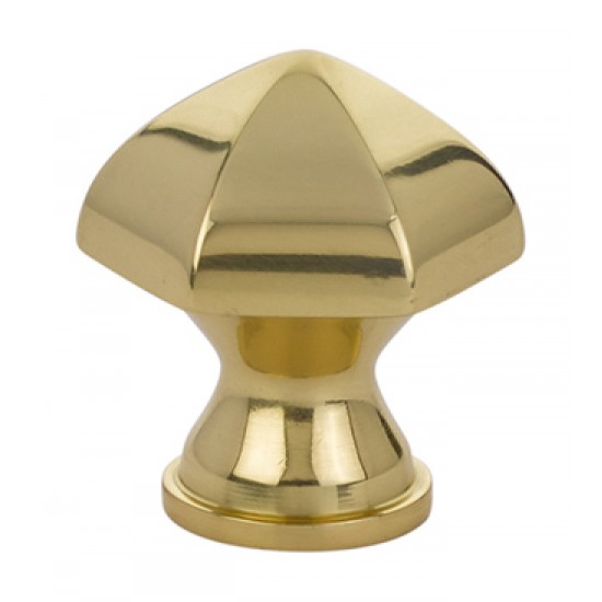 Emtek Solid Brass 1-3/8" Cabinet Knob (Unlacquered Brass)