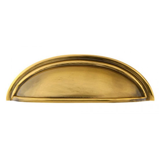 Emtek Solid Brass 4" Center-to-Center Cabinet Cup Pull (French Antique)