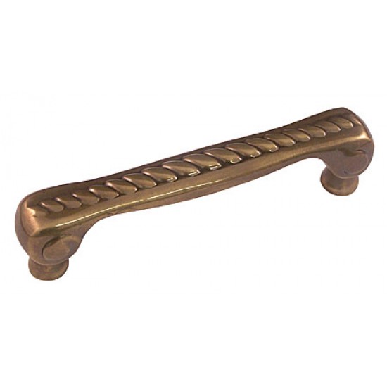 Emtek Solid Brass 6" c.c. Rope Cabinet Pull (French Antique)