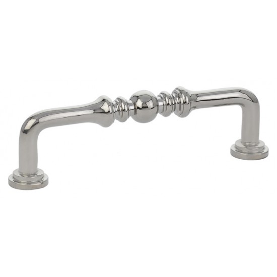 Emtek Solid Brass 6" Center-to-Center Cabinet Pull (Polished Nickel)