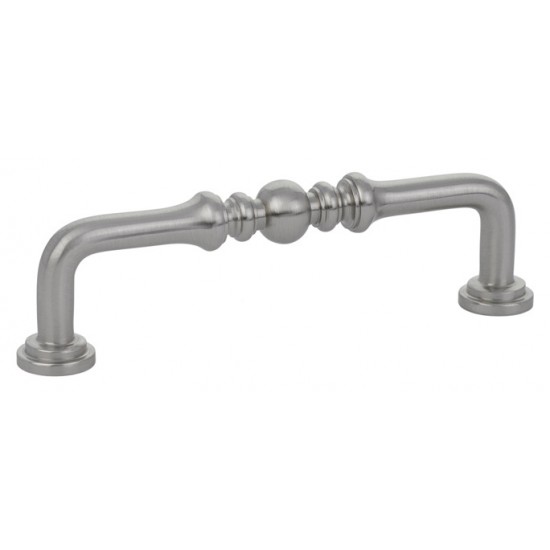 Emtek Solid Brass 6" Center-to-Center Cabinet Pull (Satin Nickel)