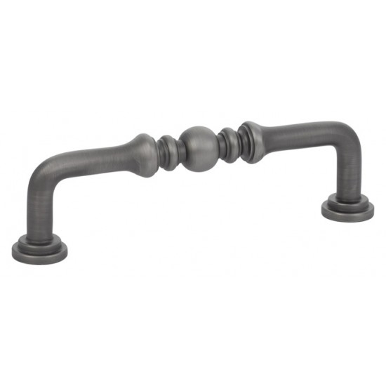 Emtek Solid Brass 6" Center-to-Center Cabinet Pull (Pewter)