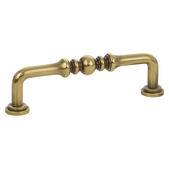Emtek Solid Brass 6" Center-to-Center Cabinet Pull (French Antique)