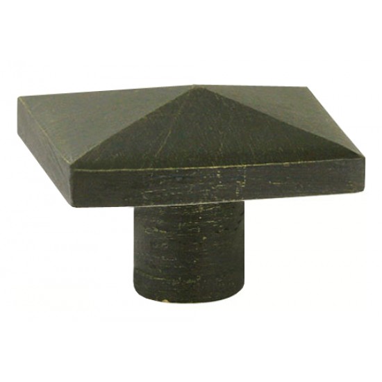 Emtek Bronze 1-1/4" Square Cabinet Knob (Medium Bronze)