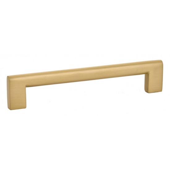 Emtek Contemporary Brass 6" c.c. Trail Cabinet Pull (Satin Brass)