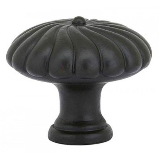 Emtek Tuscany Bronze 1" (25mm) Twist Round Cabinet Knob (Flat Black)