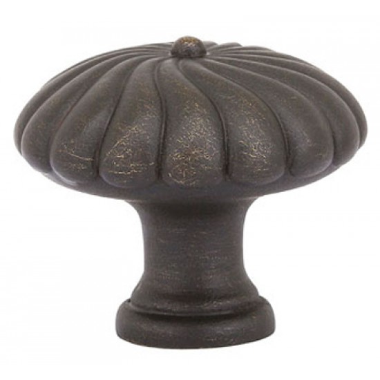 Emtek Tuscany Bronze 1-1/4" (32mm) Twist Round Cabinet Knob (Medium Bronze)