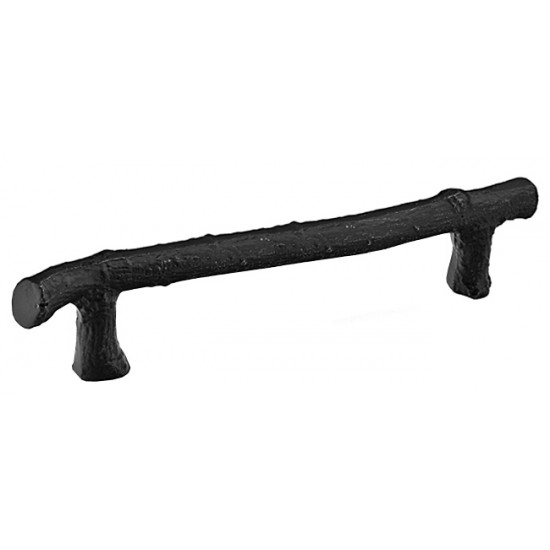 Emtek Bronze 6" (152mm) Center-to-Center Twig Cabinet Pull - (Flat Black)