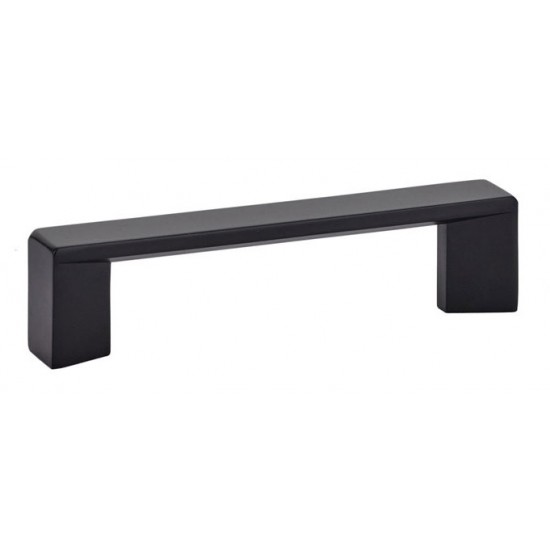 Emtek Contemporary 3-1/2" c.c. Trinity Cabinet Pull (Flat Black)