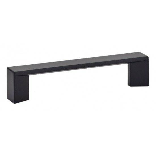 Emtek Contemporary 4" c.c. Trinity Cabinet Pull (Flat Black)