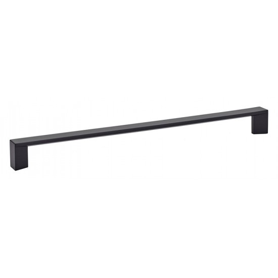 Emtek Contemporary 10" Center-to-Center Trinity Cabinet Pull (Flat Black)