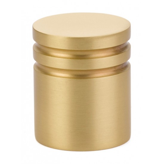 Emtek Contemporary Brass 1-1/8" (29mm) Metric Cabinet Knob (Satin Brass)