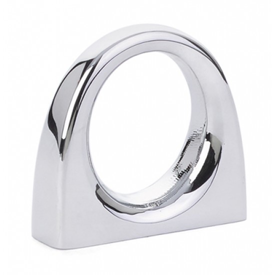 Emtek Contemporary Brass 1" (25mm) Center-to-Center Ring Cabinet Knob (Polished Chrome)