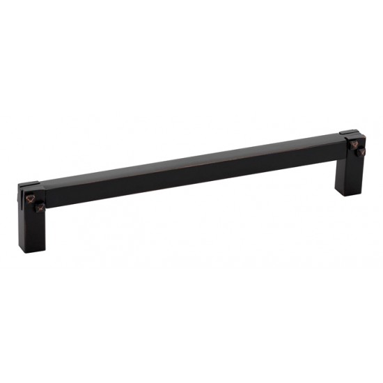 Emtek Arts and Crafts 6" Center-to-Center Tenon and Mortise Cabinet Pull (Oil Rubbed Bronze)