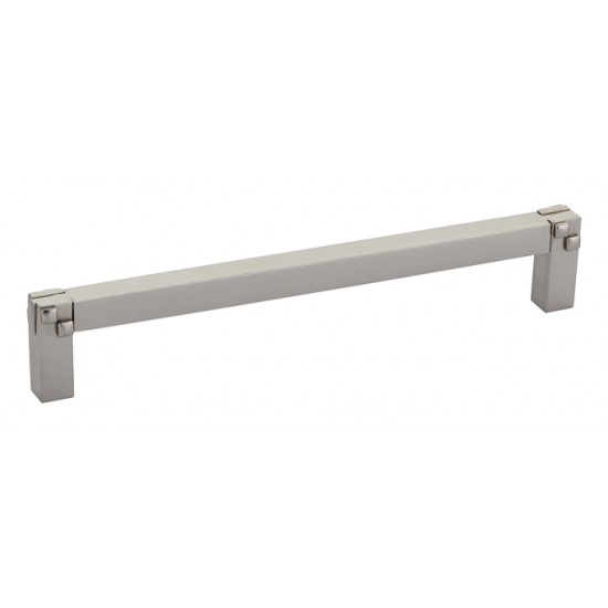 Emtek Arts and Crafts 6" (152mm) Center-to-Center Tenon and Mortise Cabinet Pull (Satin Nickel)