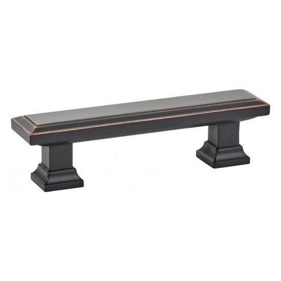 Emtek Geometric 3" Center-to-Center Rectangular Pull (Oil Rubbed Bronze)