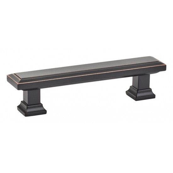 Emtek Geometric 3-1/2" Center-to-Center Rectangular Pull (Oil Rubbed Bronze)