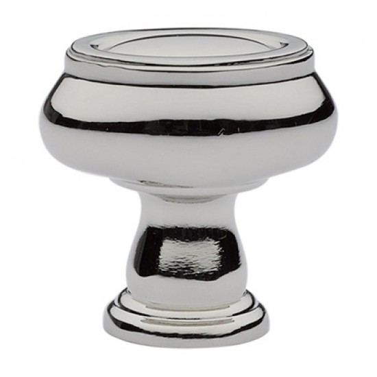 Emtek Geometric 1" Oval Knob (Polished Nickel)