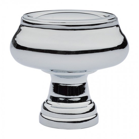 Emtek Geometric 1-1/4" Oval Knob (Polished Chrome)