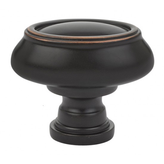 Emtek Geometric 1-3/4" Oval Knob (Oil Rubbed Bronze)