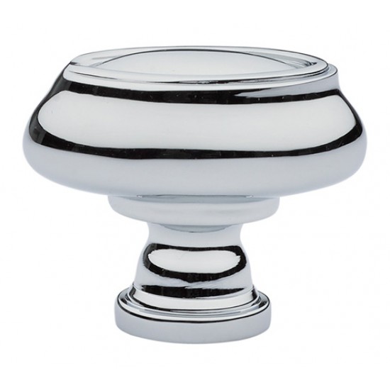 Emtek Geometric 1-3/4" Oval Knob (Polished Chrome)