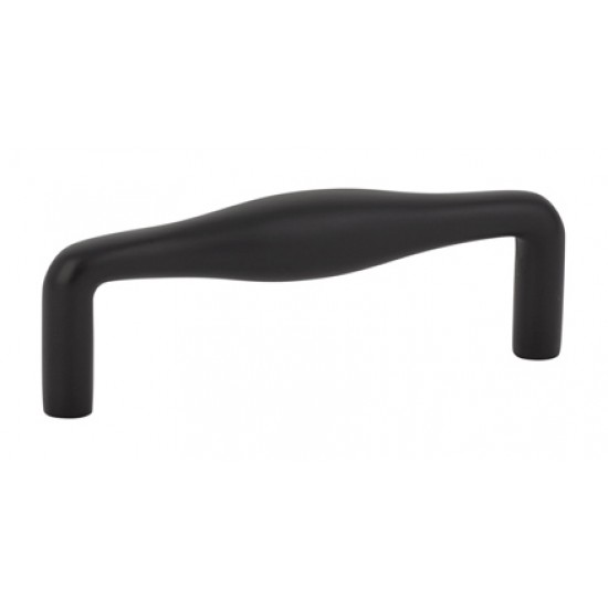 Emtek Mid-Century Modern 3-1/2" Center-to-Center Dane Pull (Flat Black)