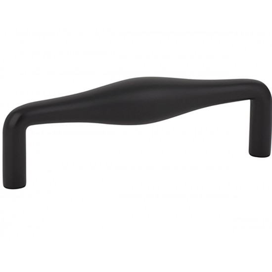 Emtek Mid-Century Modern 4" Center-to-Center Dane Pull (Flat Black)