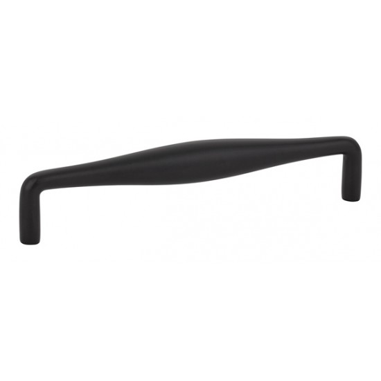 Emtek Mid-Century Modern 6" Center-to-Center Dane Pull (Flat Black)