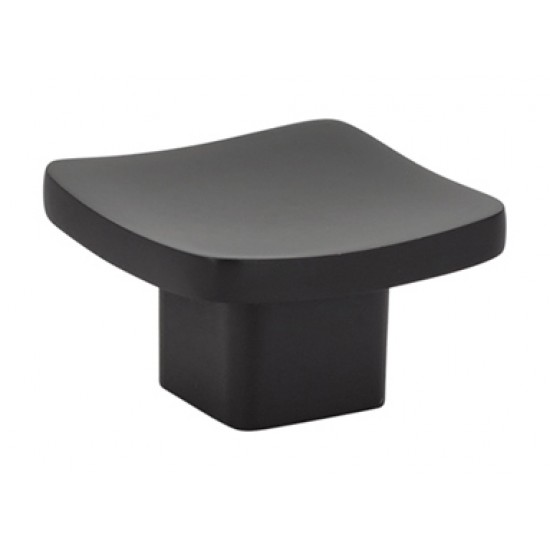 Emtek Mid-Century Modern 1-1/4" Basin Knob (Flat Black)