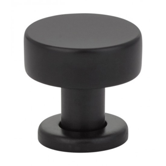 Emtek Mid-Century Modern 1-1/4" Cadet Knob (Flat Black)