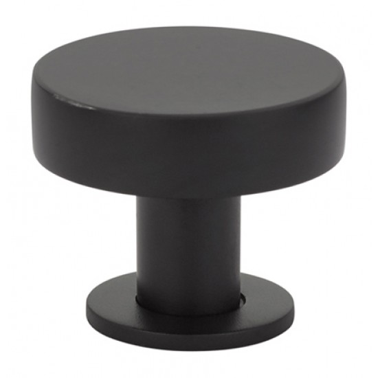 Emtek Mid-Century Modern 1-3/4" Cadet Knob (Flat Black)