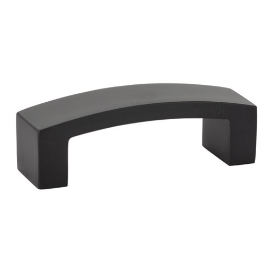 Emtek Mid-Century Modern 3" c.c. Bauhaus Pull (Flat Black)