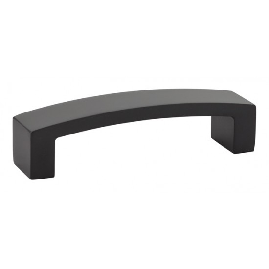 Emtek Mid-Century Modern 4" Center-to-Center Bauhaus Pull (Flat Black)