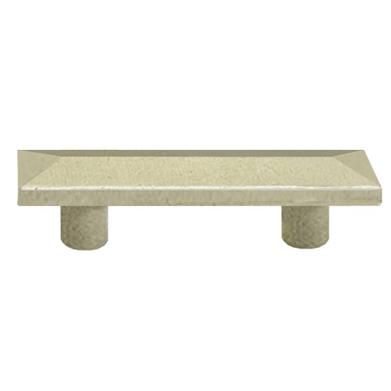 Emtek Sandcast Bronze 3" Center-to-Center Pyramid Pull - (Tumbled White Bronze)