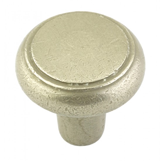 Emtek Sandcast Bronze 1-1/4" Barn Knob - (Tumbled White Bronze)