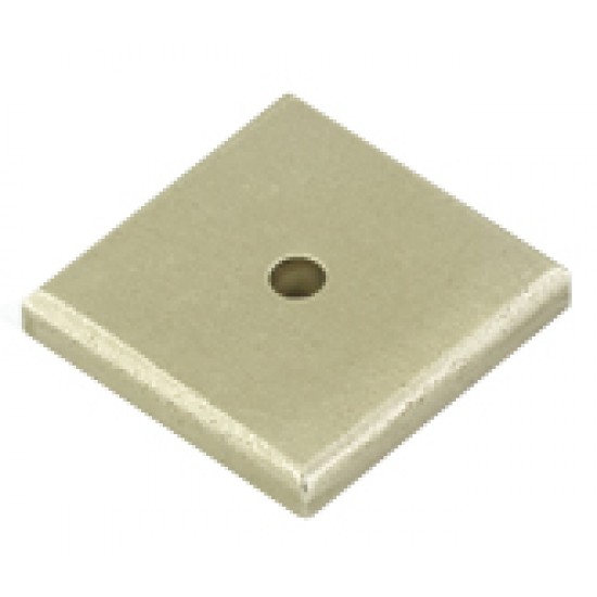 Emtek Sandcast Bronze 1-1/4" Square Back Plate - (Tumbled White Bronze)