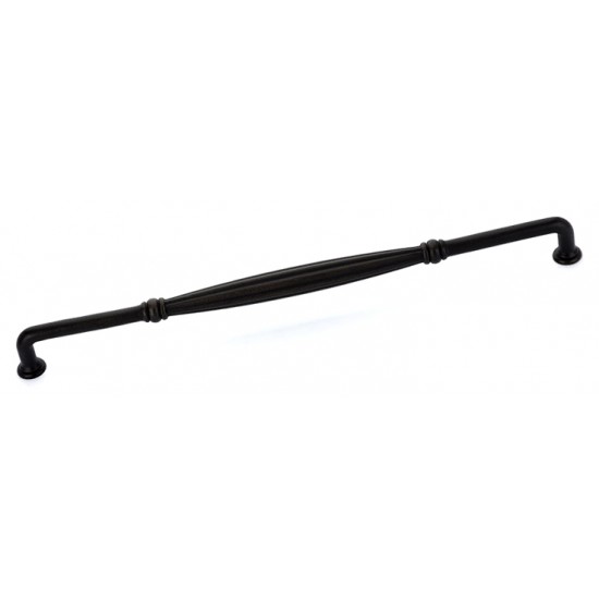 Emtek Tuscany Bronze 18" Center-to-Center Fluted Fixed Appliance Pull - (Medium Bronze)