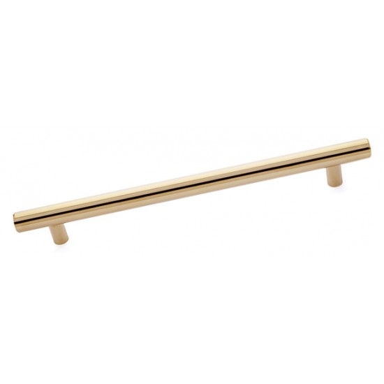 Emtek Solid Brass 12" Center-to-Center Bar Appliance Pull - (Unlacquered Brass)