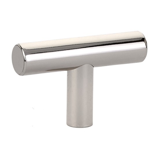 Emtek Solid Brass 2" Bar Knob (Polished Nickel)