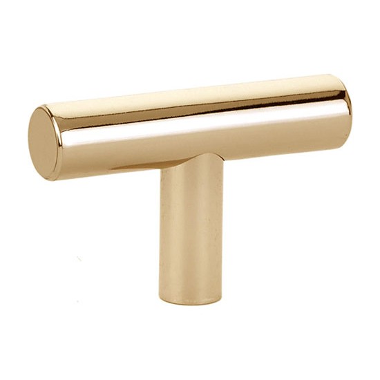 Emtek Solid Brass 2" Bar Knob (Unlacquered Brass)