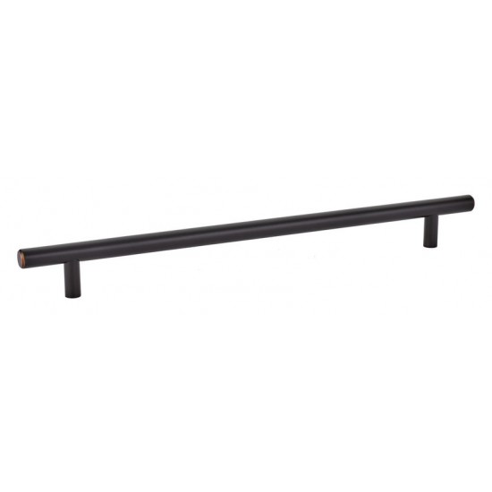 Emtek Solid Brass 10" Center-to-Center Cabinet Bar Pull - 12-1/2" Overall Length (Oil Rubbed Bronze)