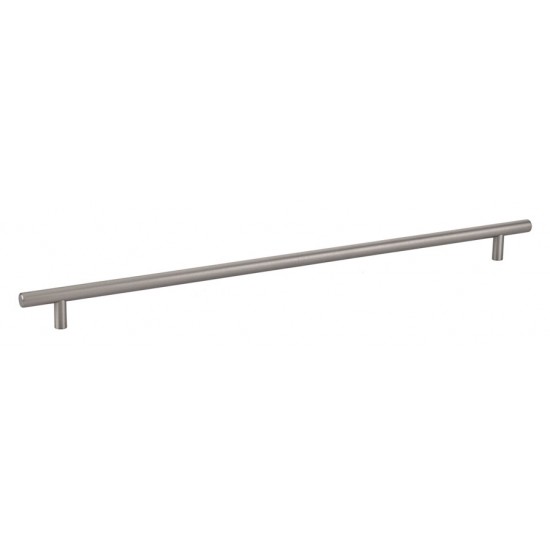 Emtek Solid Brass 16" c.c. Cabinet Bar Pull - 18-1/2" Overall Length (Satin Nickel)