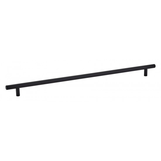 Emtek Solid Brass 16" c.c. Cabinet Bar Pull - 18-1/2" Overall Length (Flat Black)