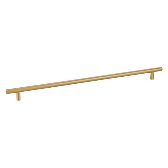 Emtek Solid Brass 16" c.c. Cabinet Bar Pull - 18-1/2" Overall Length (Satin Brass)