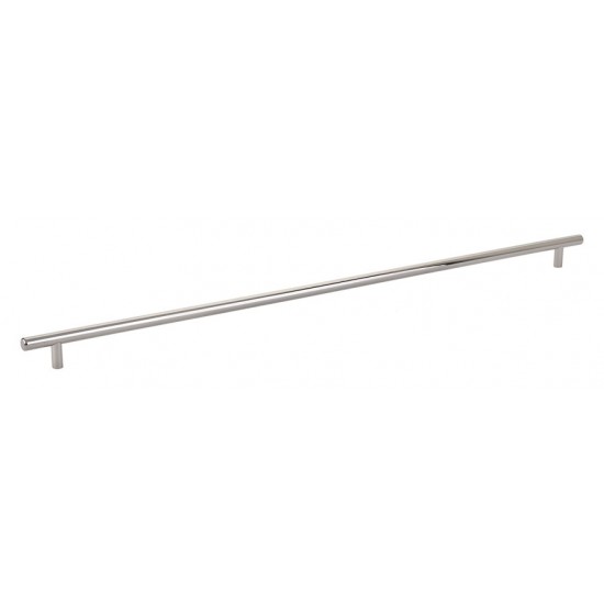 Emtek Solid Brass 24" Center-to-Center Cabinet Bar Pull - 26-1/2" Overall Length (Polished Nickel)