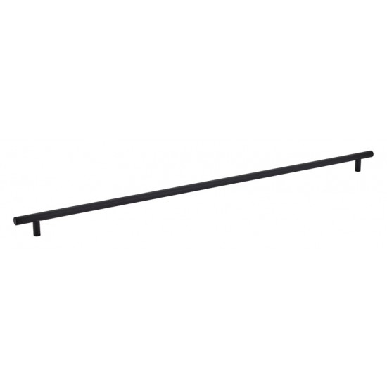 Emtek Solid Brass 24" Center-to-Center Cabinet Bar Pull - 26-1/2" Overall Length (Flat Black)