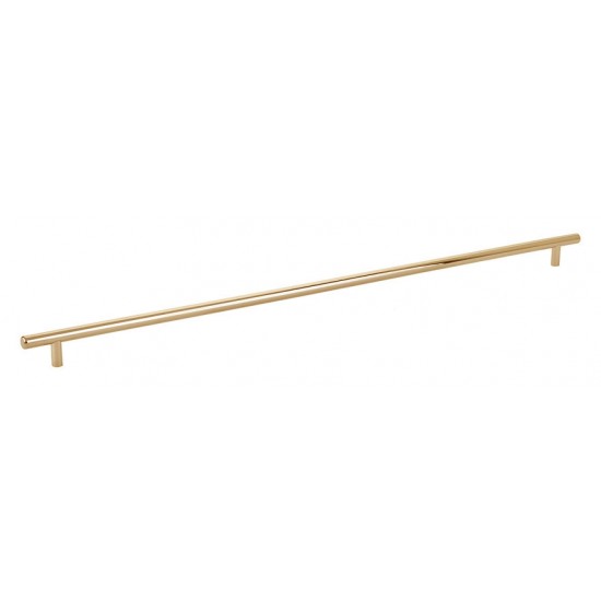 Emtek Solid Brass 24" Center-to-Center Cabinet Bar Pull - 26-1/2" Overall Length (Unlacquered Brass)