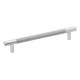 Emtek Carbon Fiber 6" Center-to-Center Bar Cabinet Pull - (Silver/Chrome)